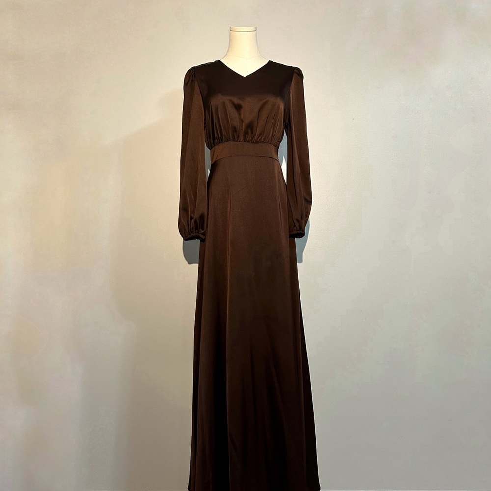 Chocolate Brown Amariah Dress - S